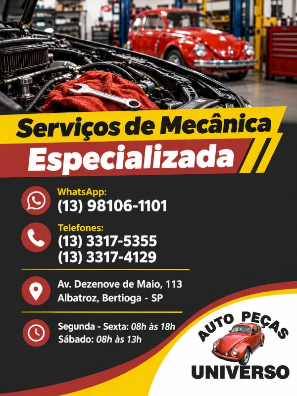 Auto Peças Universo - Peças e serviços automotivos em Bertioga-SP